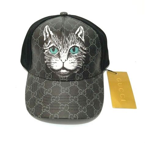 Gucci GG Supreme Mystic Cat Baseball Hat 